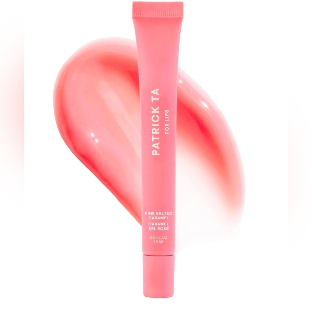 PATRICK TA Moisture Smoothing and Hydrating Tinted Lip Balm PINK SALTED CARAMEL